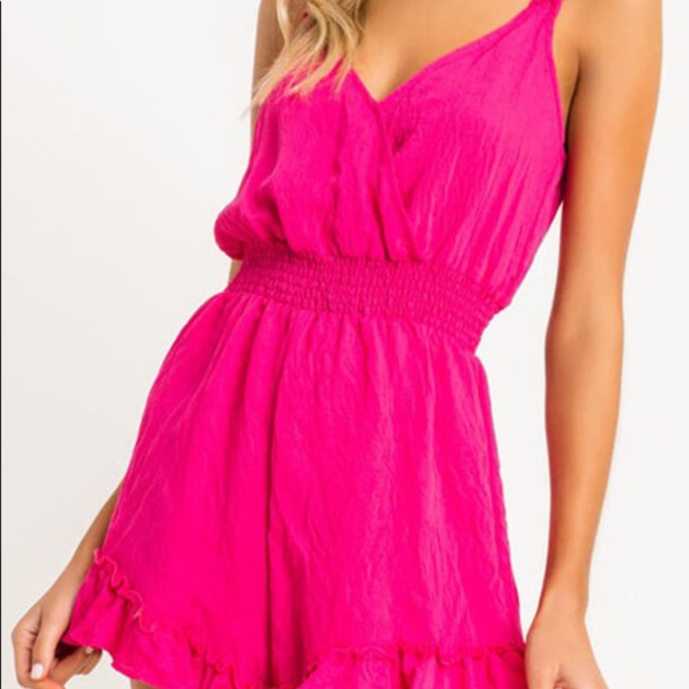 Hot Pink Romper